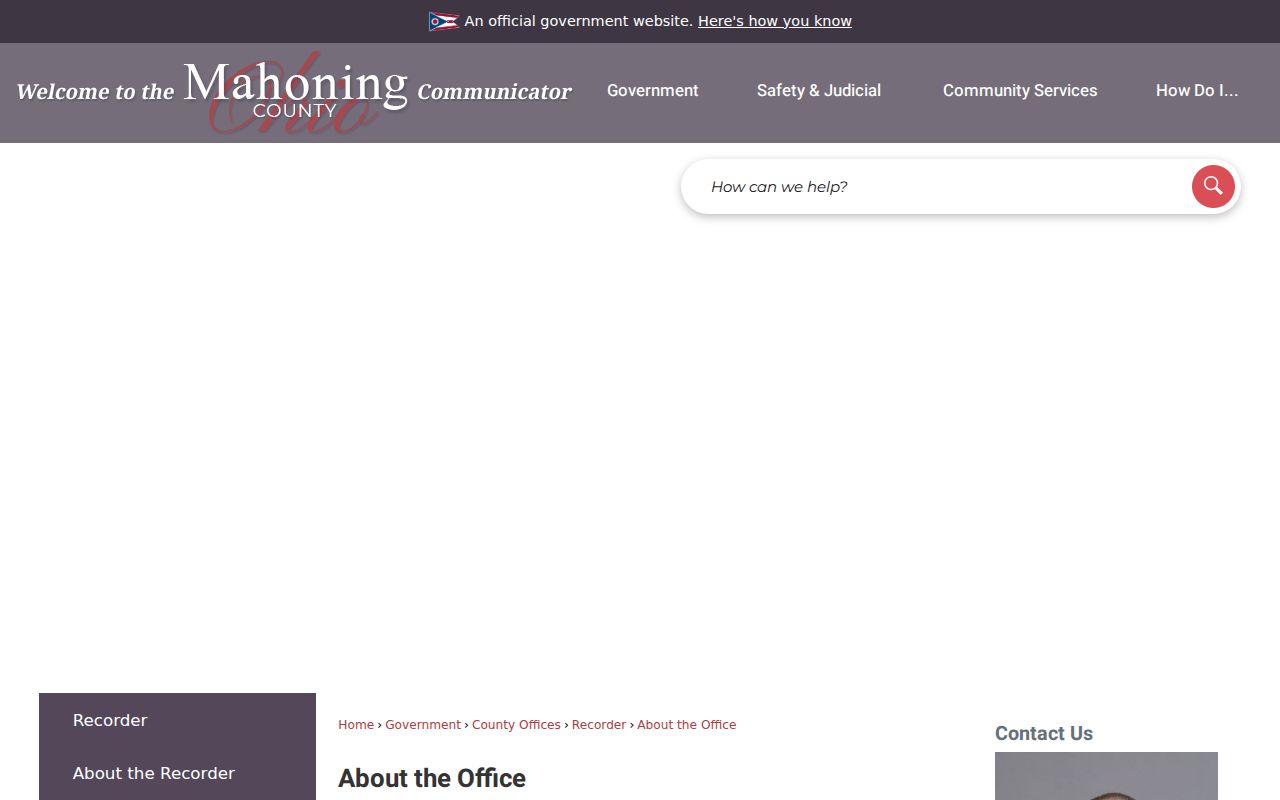Youngstown previous residents Mahoning County Recorder history and access