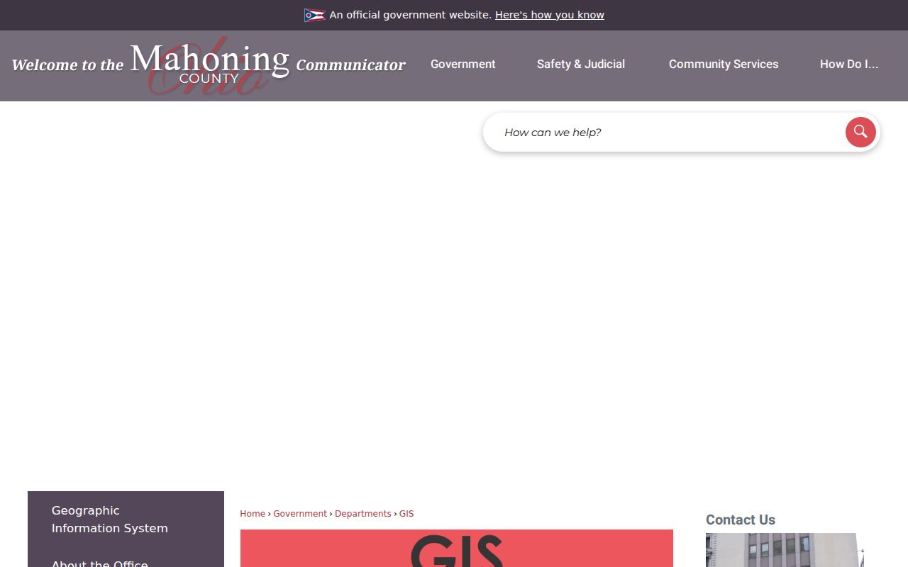 Youngstown street directory Mahoning GIS viewer